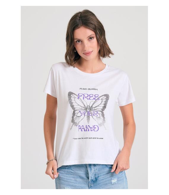 Γυναικείο t-shirt με φωτογραφικό τύπωμα