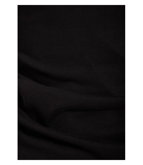 Μπλούζα με σούρες και κλειστή λαιμόκοψη