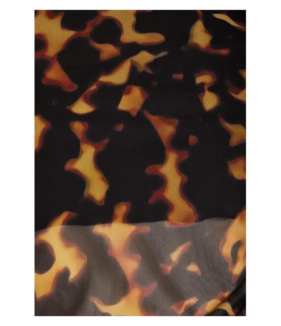 Λεοπάρ μπλούζα με διαφάνεια