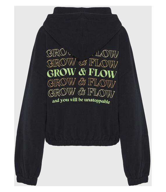 Relaxed fit φούτερ με κουκούλα και τύπωμα