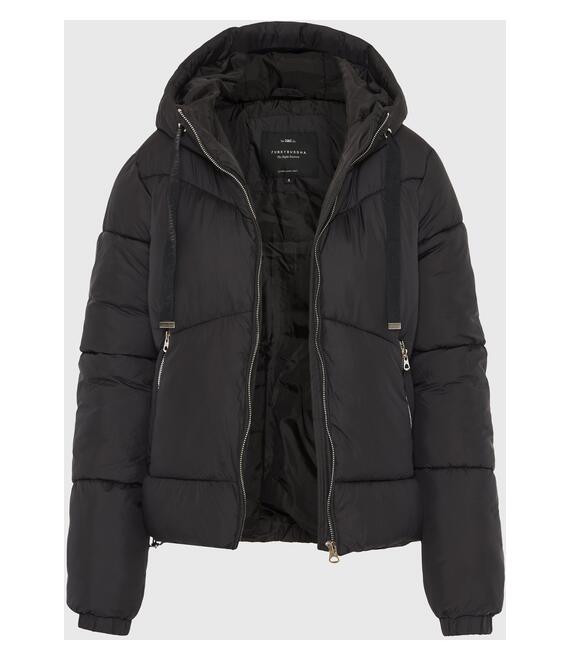 Γυναικείο puffer μπουφάν με κουκούλα