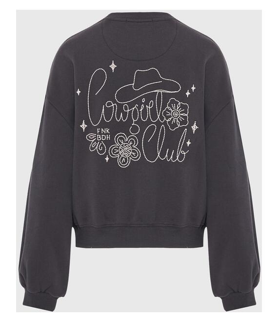 Φούτερ με τύπωμα "Cowgirl club"