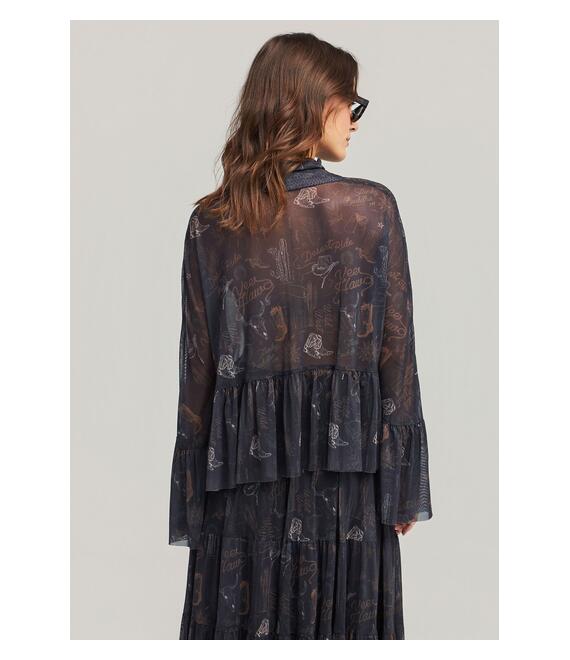 Γυναικεία μπλούζα με βολάν