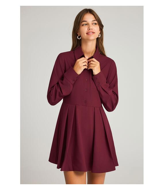 Γυναικείο φόρεμα με γιακά