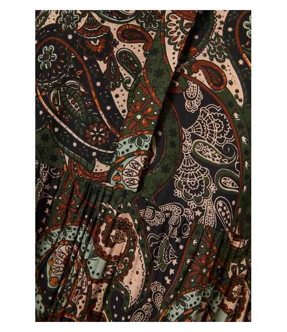 All over printed midi φόρεμα