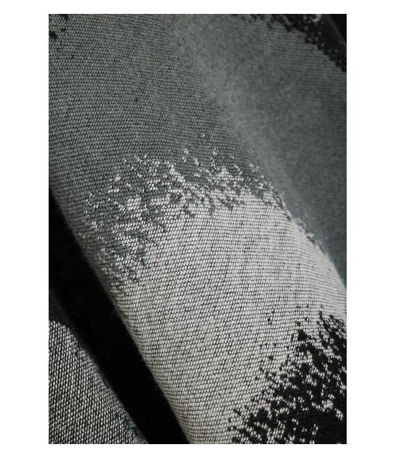 Γυναικεία κάπα με μοτίβο και ασύμμετρο τελείωμα