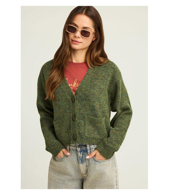 Γυναικεία wool blend ζακέτα