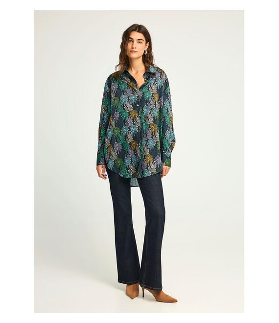 Πουκάμισο με tropical τύπωμα