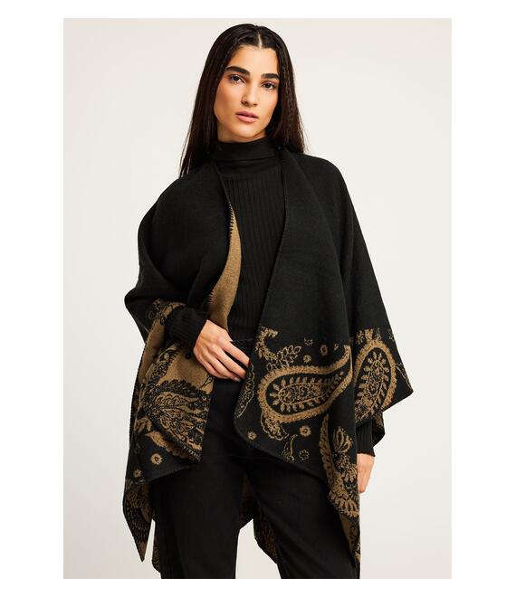 Γυναικεία κάπα με ethnic σχέδιο