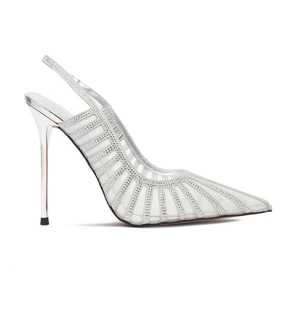 Γόβες Eva Minge EO-AVA-E373-70H-C183Y1 Ασημί