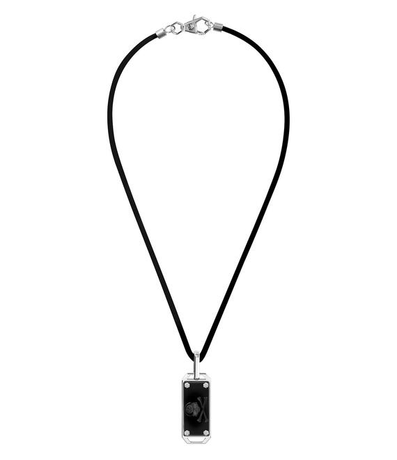 Κολιέ PHILIPP PLEIN $Kull Bones PJWEA05NU Μαύρο