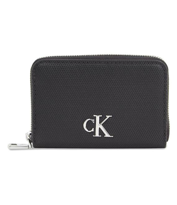 Πορτοφόλι Calvin Klein Jeans Minimal Monogram M Zip Around T K60K611970 Μαύρο