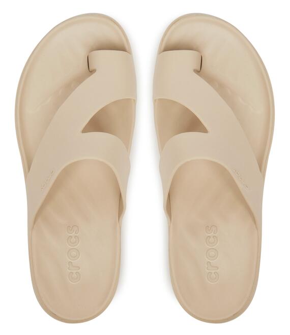 Σαγιονάρες Crocs Getaway Platform Toe Loop 210834 Μπεζ
