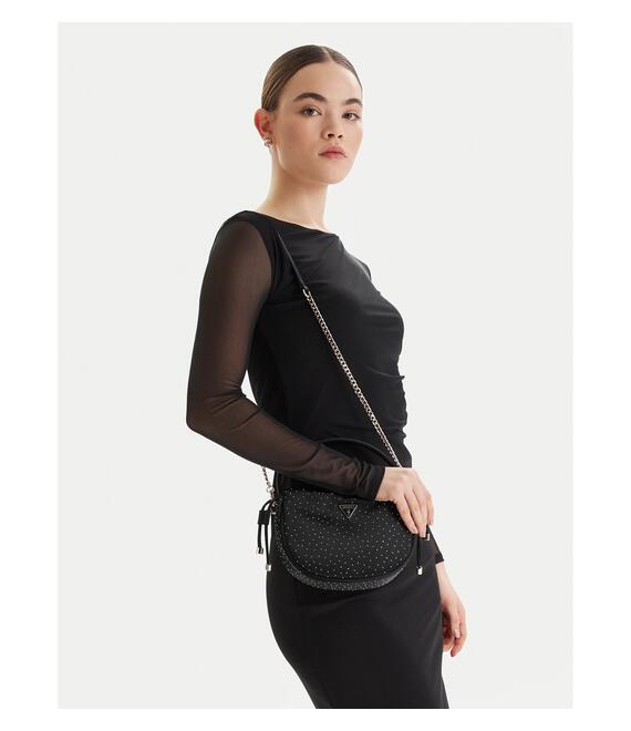 Τσάντα Guess Elsie Mini HWSR96 50750 Μαύρο