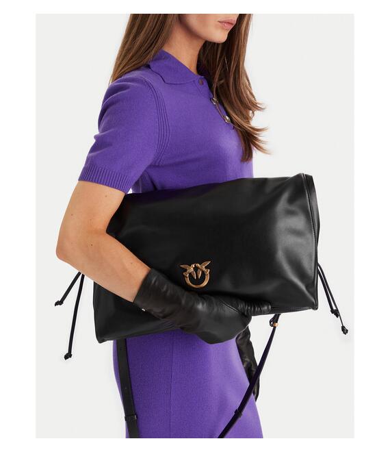 Τσάντα PINKO Slouchy Extra AI 25-26 PLTT 104364 A0QO Μαύρο