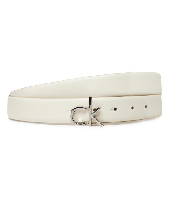 Ζώνη Γυναικεία Calvin Klein Ck Buckle Belt 3.0_Smooth K60K613156 Λευκό