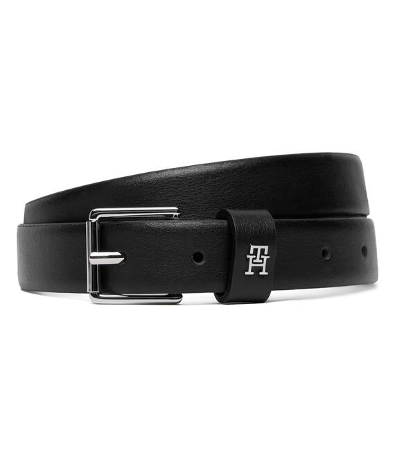 Ζώνη Γυναικεία Tommy Hilfiger Th Square 2.5 Silver AW0AW18651 Μαύρο