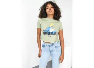 ONLY T-shirt Με Στάμπα 'Wonderland' Φυστικί - Modern Girl
