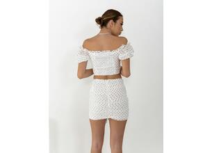 Glamorous Φούστα Mini Λευκή- La Noche