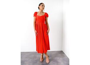 Little Mistress Φόρεμα Πλισέ Κόκκινο - Tetouan