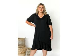 Vero Moda Φόρεμα Με Βολάν Μαύρο - Adella