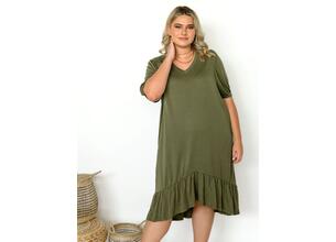 Vero Moda Φόρεμα Με Βολάν Χακί - Adella