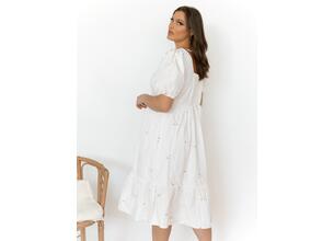 Vero Moda Φόρεμα Midi Με Λουλούδια Λευκό - Ιn Τhe Εast
