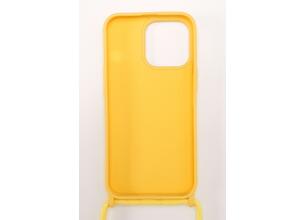 Silicone Case με Κορδόνι (IPhone13) - Κίτρινο