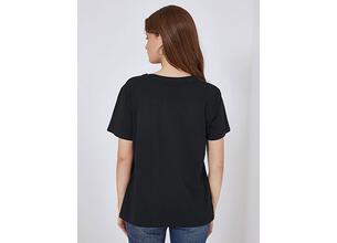 T-shirt με strass ουράνιο τόξο SM7616.4532+5