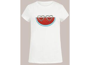 T-shirt καρπούζι με καρδιές SM7958.4963+1