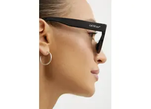 Γυαλιά ηλίου Off-White χρώμα: μαύρο, OERI135_541007