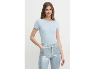Μπλουζάκι Guess χρώμα: μπλε