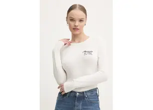 Μακρυμάνικο Abercrombie & Fitch χρώμα: μπεζ, KI157-4309