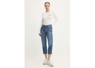 Μακρυμάνικο Abercrombie & Fitch χρώμα: μπεζ, KI157-4309