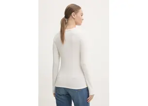 Μακρυμάνικο Abercrombie & Fitch χρώμα: μπεζ, KI157-4309