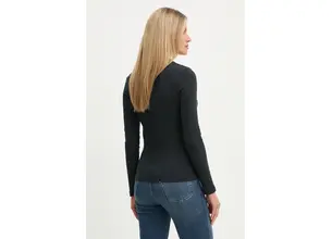 Βαμβακερή μπλούζα με μακριά μανίκια Levi's χρώμα: μαύρο, A9330