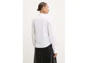 Βαμβακερό πουκάμισο Patou χρώμα: άσπρο, BL0340017