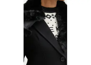 Μάλλινο παλτό MICHAEL Michael Kors χρώμα: μαύρο, 77B6781M12