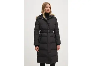 Μπουφάν με επένδυση από πούπουλα Pepe Jeans BELLA χρώμα: μαύρο, PL402436