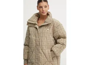 Μπουφάν Guess χρώμα: μπεζ, V4BL01 WGLW2