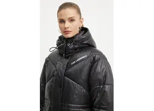 Μπουφάν Karl Lagerfeld χρώμα: μαύρο, 246W1510