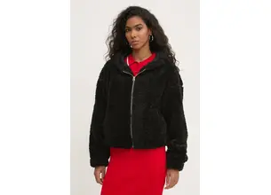 Μπλούζα Hollister Co. χρώμα: μαύρο, με κουκούλα, KI344-4400