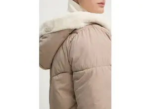 Μπουφάν Hollister Co. χρώμα: μπεζ, KI344-4604