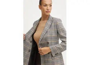 Μάλλινο σακάκι Weekend Max Mara χρώμα: μαύρο, 2425046052600