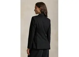 Μπλέιζερ με μίγμα μαλλιού Polo Ralph Lauren χρώμα: μαύρο, 211947956