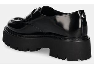 Δερμάτινα μοκασίνια Steve Madden Outlined χρώμα: μαύρο, SM11003285