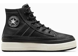 Δερμάτινα αθλητικά παπούτσια Converse Chuck Taylor All Star Equip Waterproof χρώμα: μαύρο, A08555C