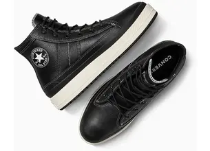 Δερμάτινα αθλητικά παπούτσια Converse Chuck Taylor All Star Equip Waterproof χρώμα: μαύρο, A08555C