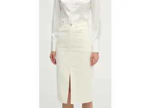 Φούστα United Colors of Benetton χρώμα: μπεζ, 4SQPD003W