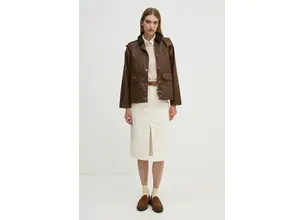 Φούστα United Colors of Benetton χρώμα: μπεζ, 4SQPD003W